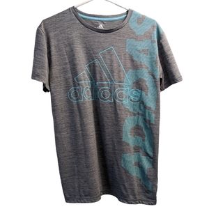 💥 Adidas Gray Logo T Shirt L (14/16)